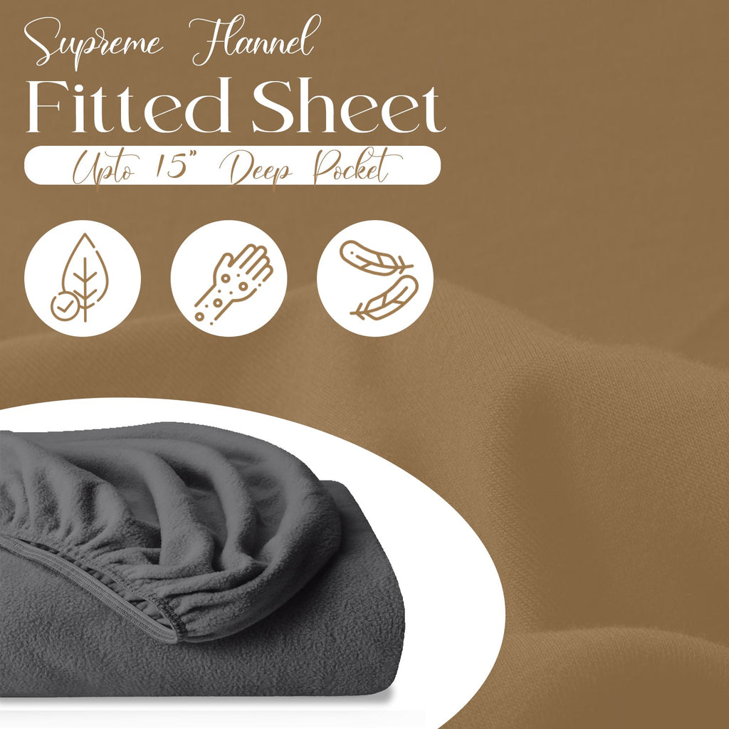 Extra Deep Fitted Sheet 40cm – Brushed Microfibre – image 6