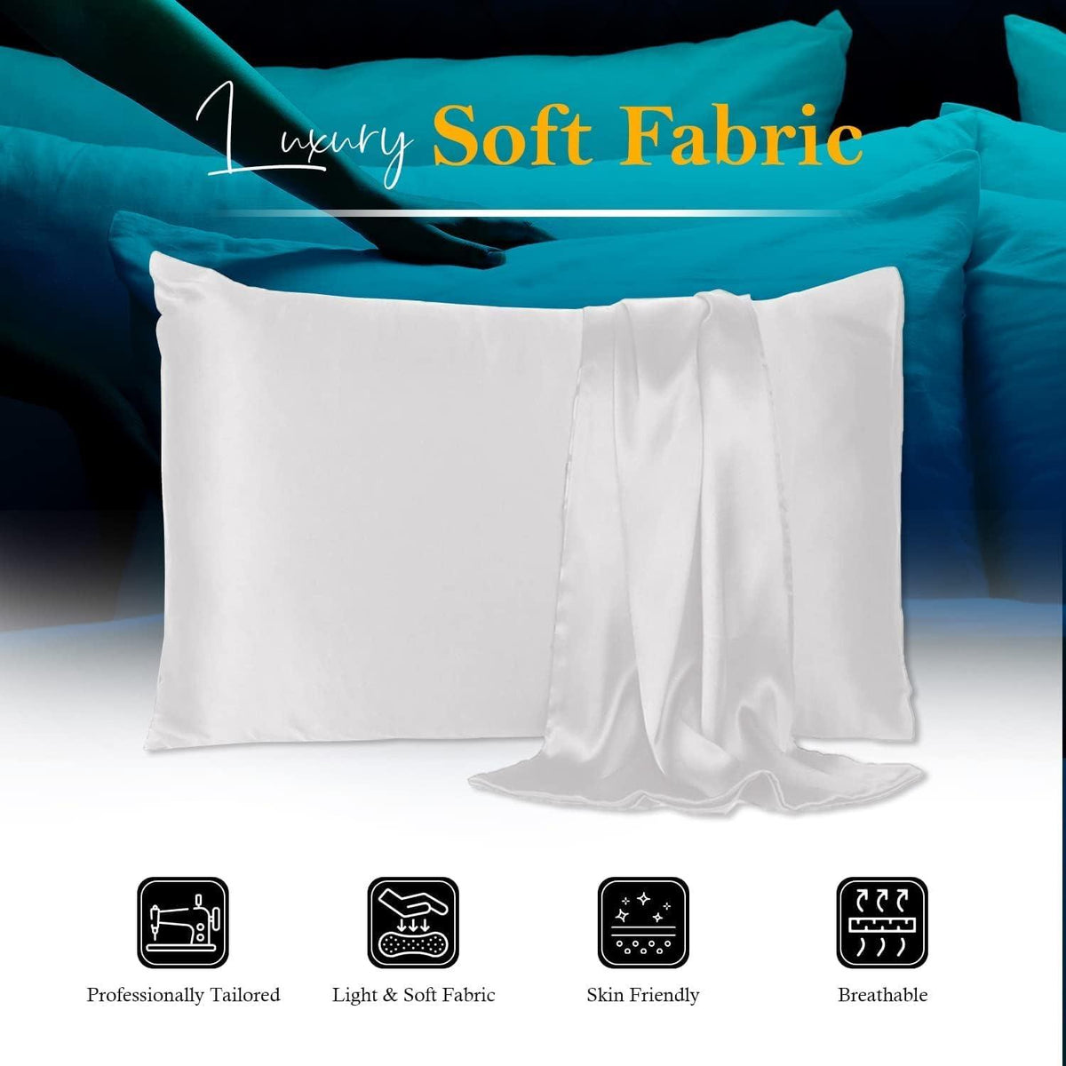 Housewife Pillowcases Pack of 4 – Soft Brushed, 50 x 75cm – image 5
