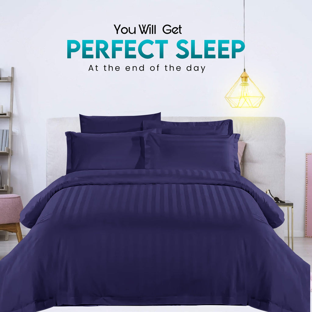 Satin Stripe Duvet Cover Set – image 7