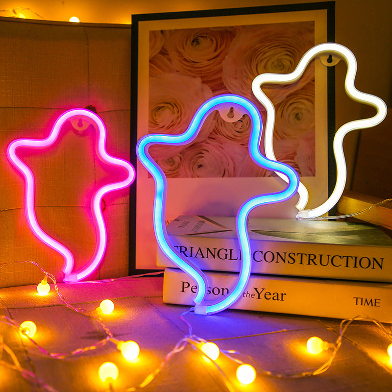 Halloween Ghost Neon Lamp – image 2
