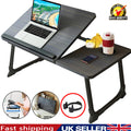 Folding Laptop Table Stand Bed Tray Sofa Lap Breakfast Portable Computer Desk UK