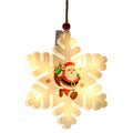 Christmas suction-cup hanging window lights, snowflake design – image 2