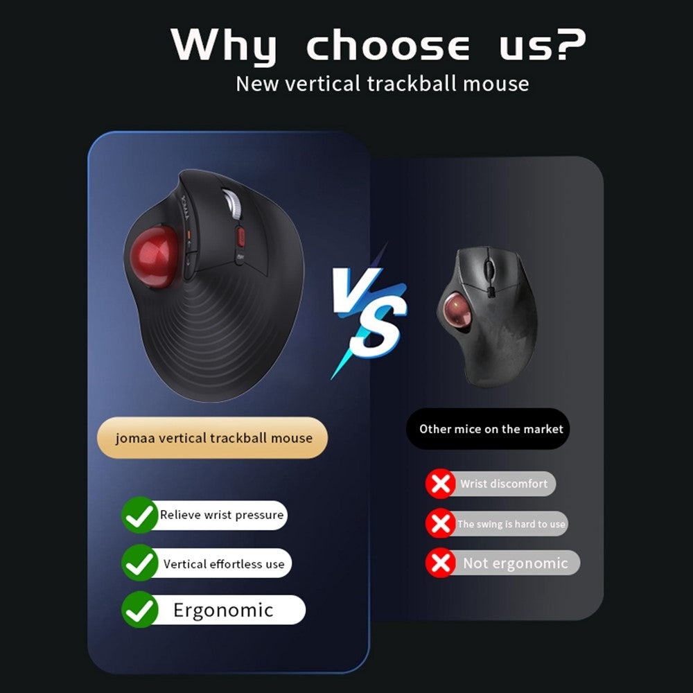 JOMAA JOM255 Wireless Trackball Mouse – image 7