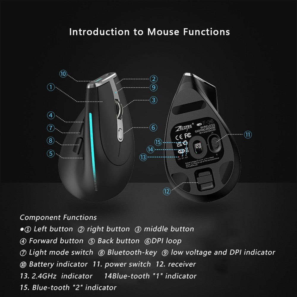 F-36 Wireless Gaming Mouse – image 4