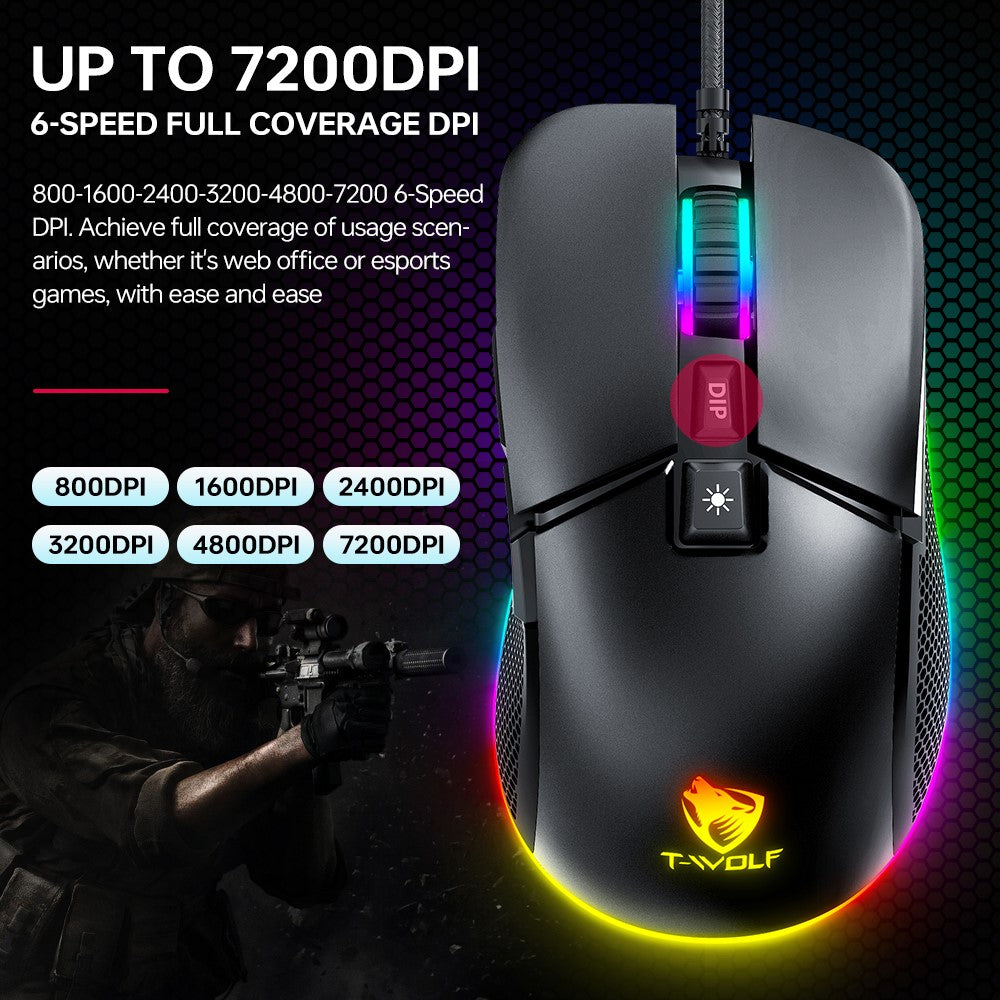 T-WOLF G590 Wired Gaming Mouse – image 5