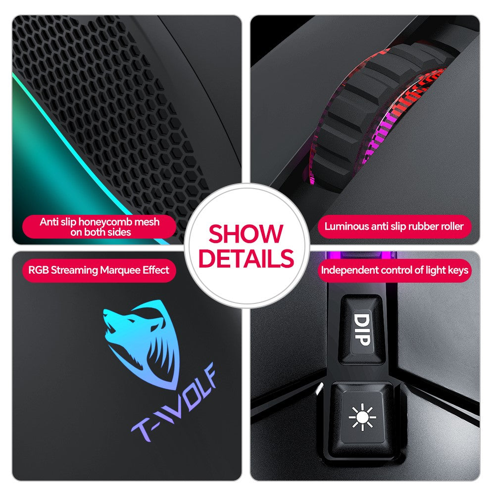 T-WOLF G590 Wired Gaming Mouse – image 7