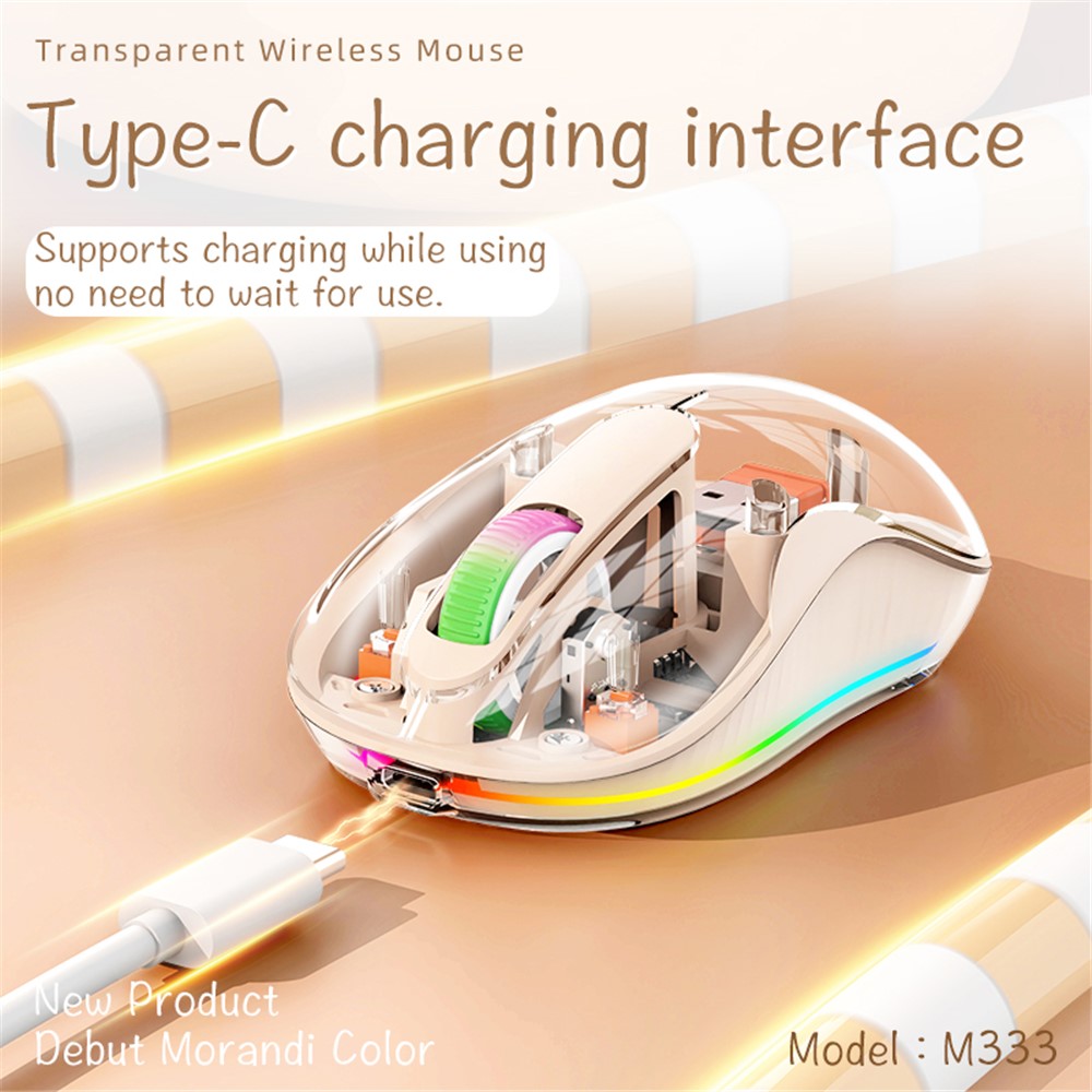 M333 Transparent Wireless Mouse – image 4