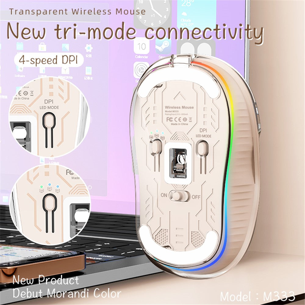 M333 Transparent Wireless Mouse – image 8