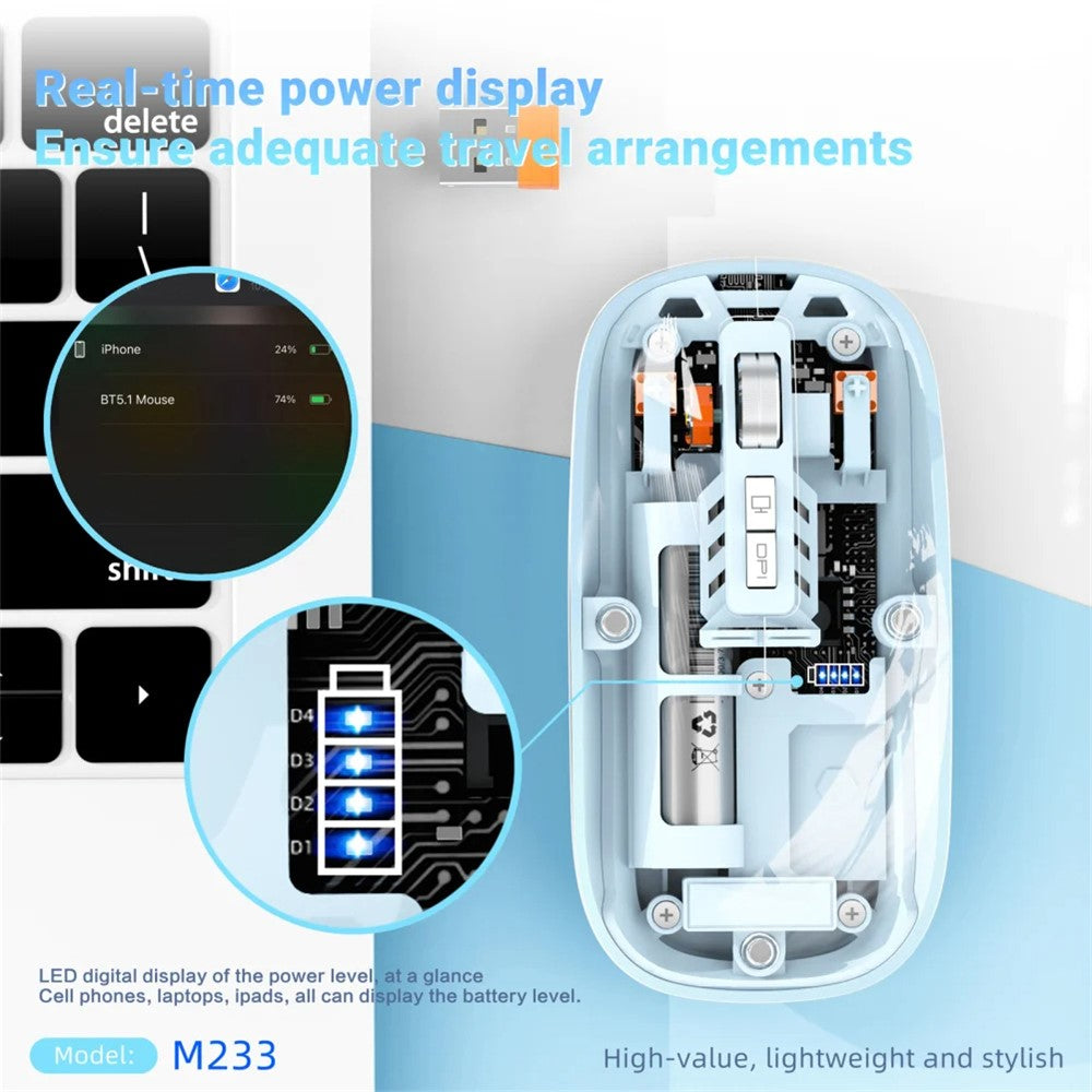 Transparent Silent Wireless Mouse – image 3