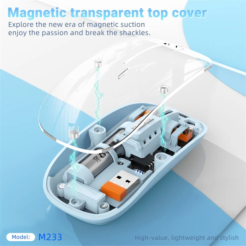 Transparent Silent Wireless Mouse – image 4