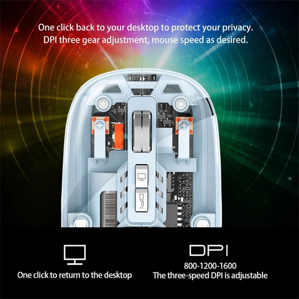 Transparent Silent Wireless Mouse – image 5