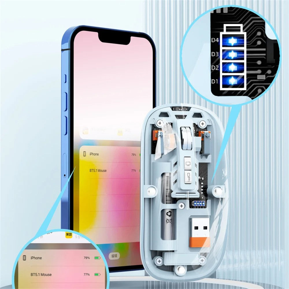 Transparent Silent Wireless Mouse – image 7