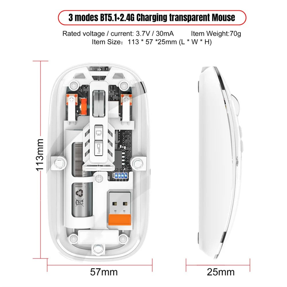 Transparent Silent Wireless Mouse – image 9
