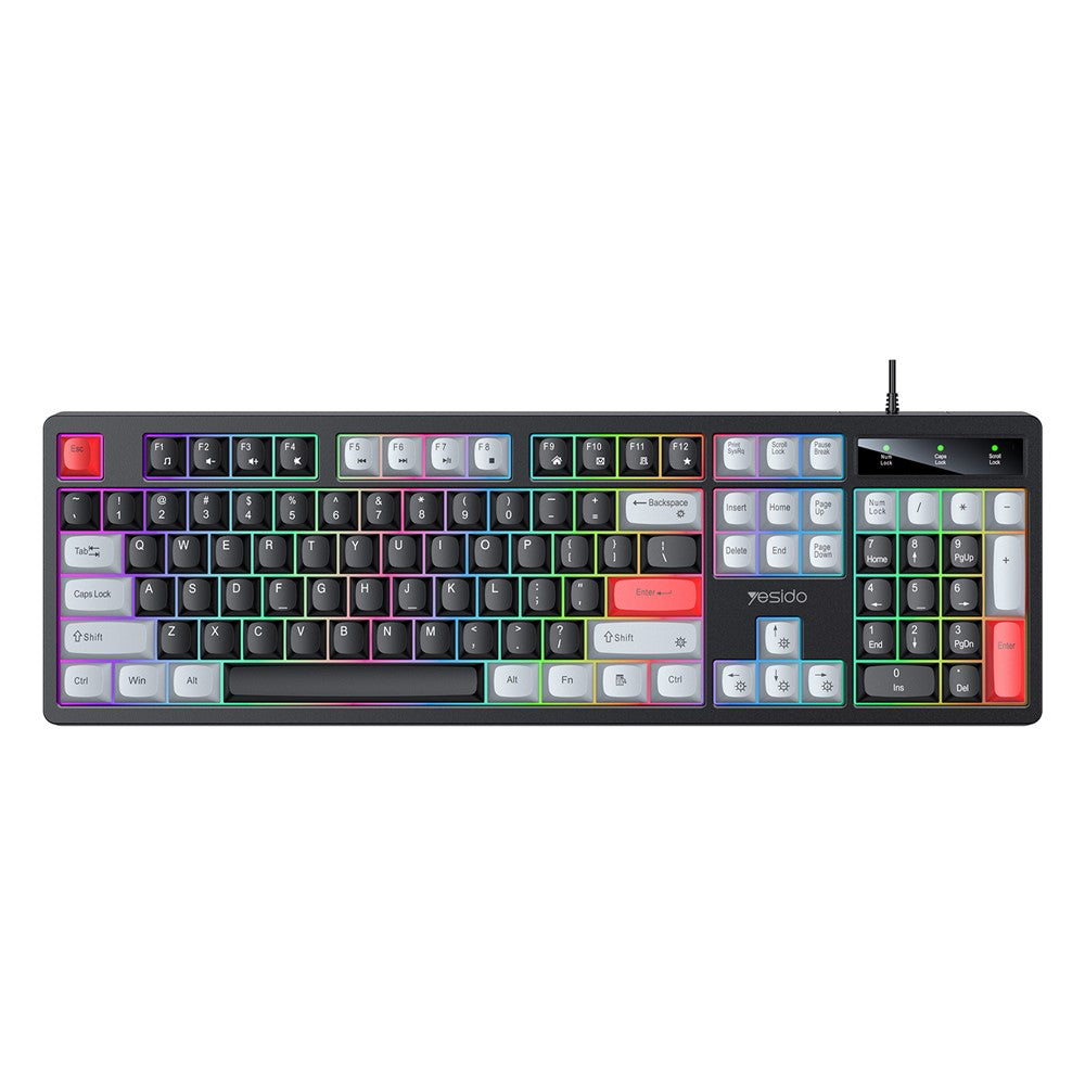 104-Key mechanical keyboard with RGB backlight, English layout