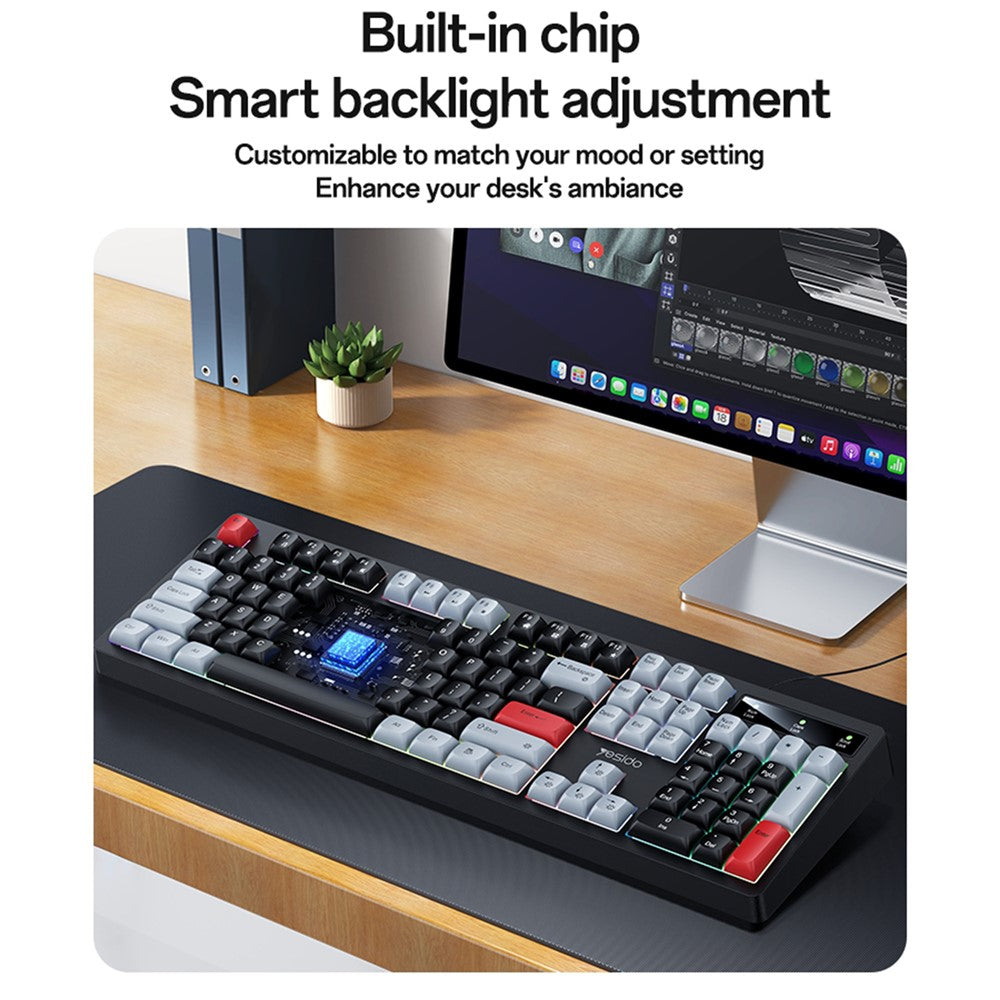 YESIDO KB44 104-Key Wired Keyboard – image 7