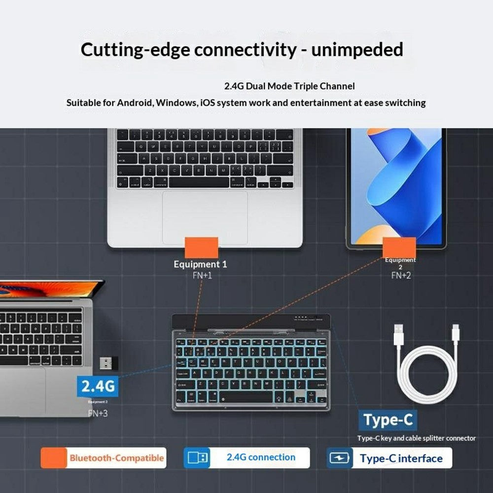 Foldable Transparent Wireless Keyboard – image 3