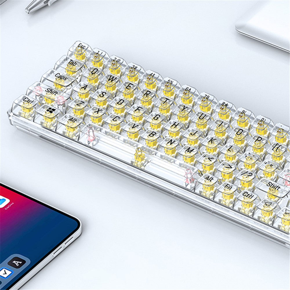 T-WOLF T40 Wired Mechanical Keyboard with Clear Keycaps – image 5