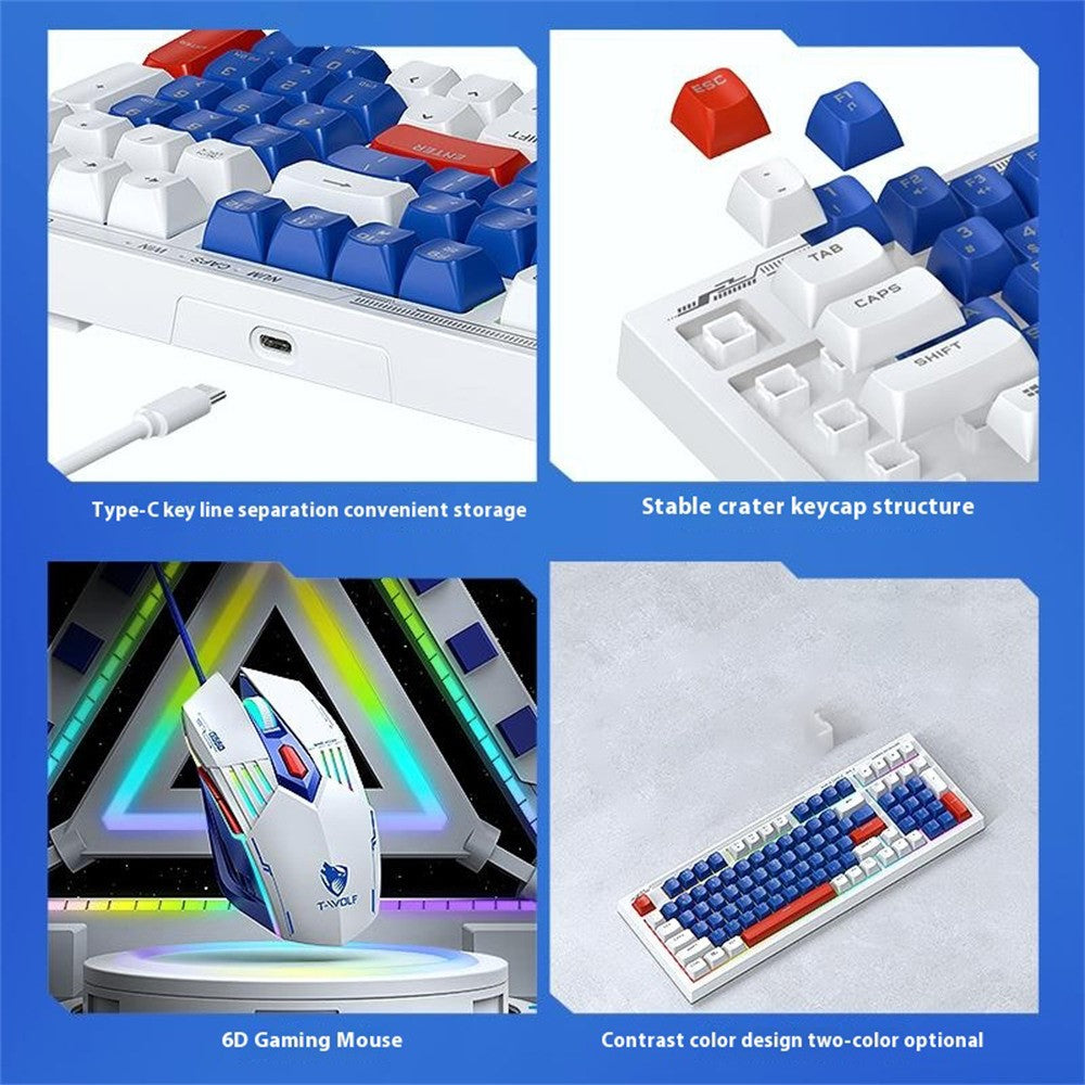 T-WOLF TF610 Wired Gaming Keyboard & Mouse Set – image 8