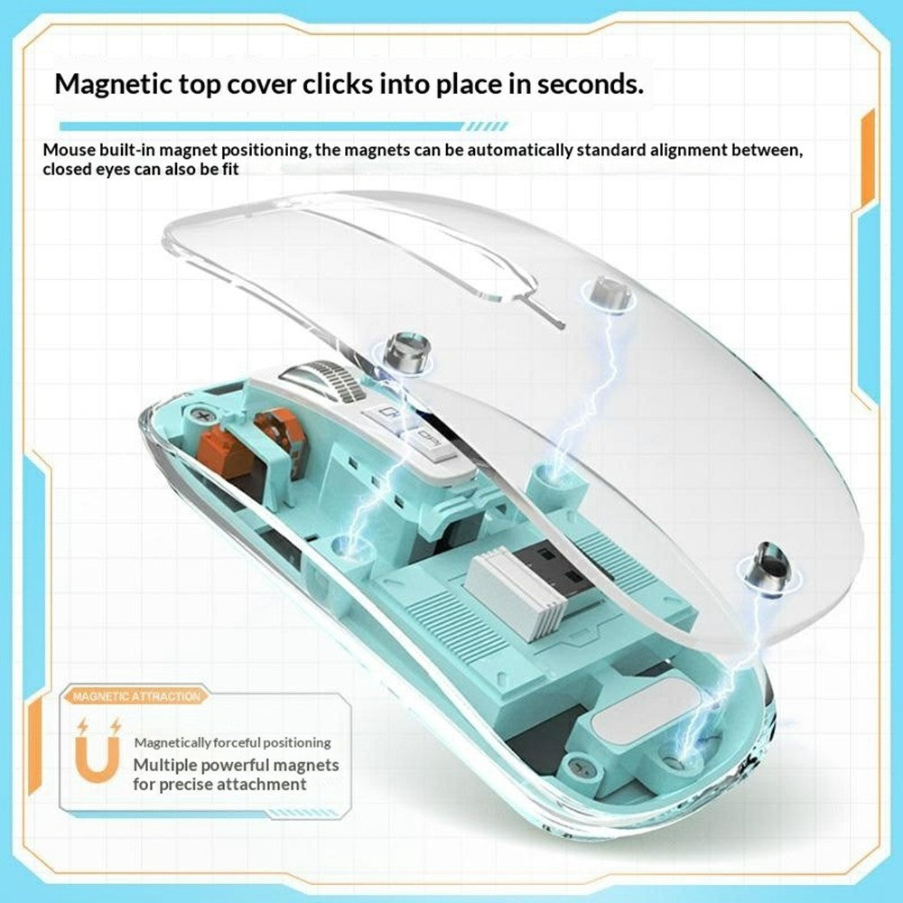 KB333 Transparent Wireless Keyboard & Mouse Set – image 4