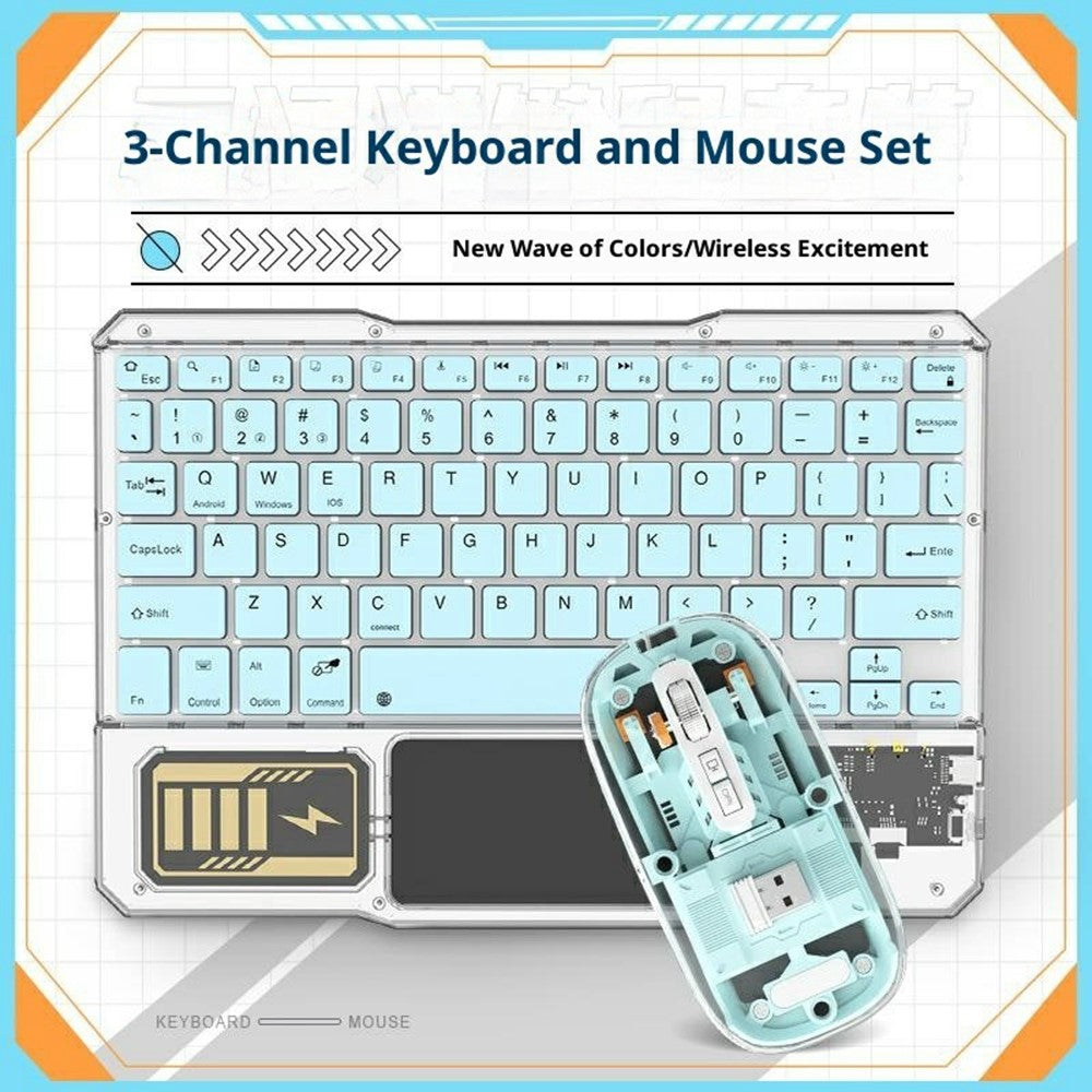 KB333 Transparent Wireless Keyboard & Mouse Set – image 8