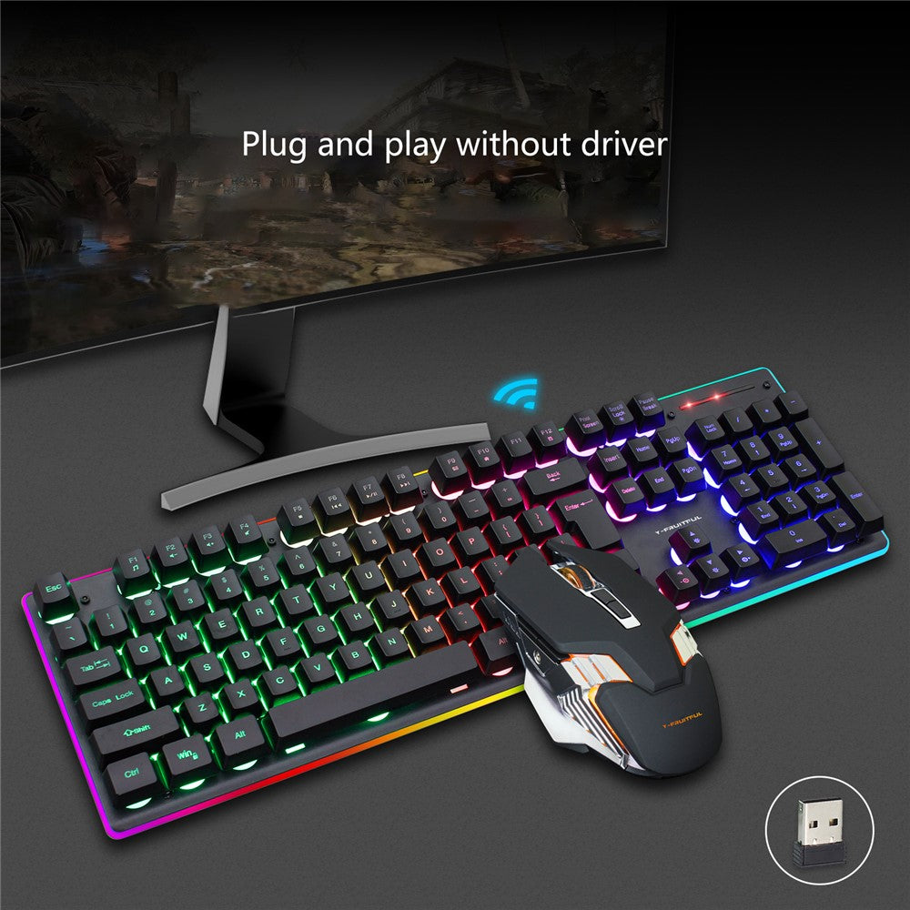 Backlit Wireless Keyboard & Mouse Set for Home Office – image 11