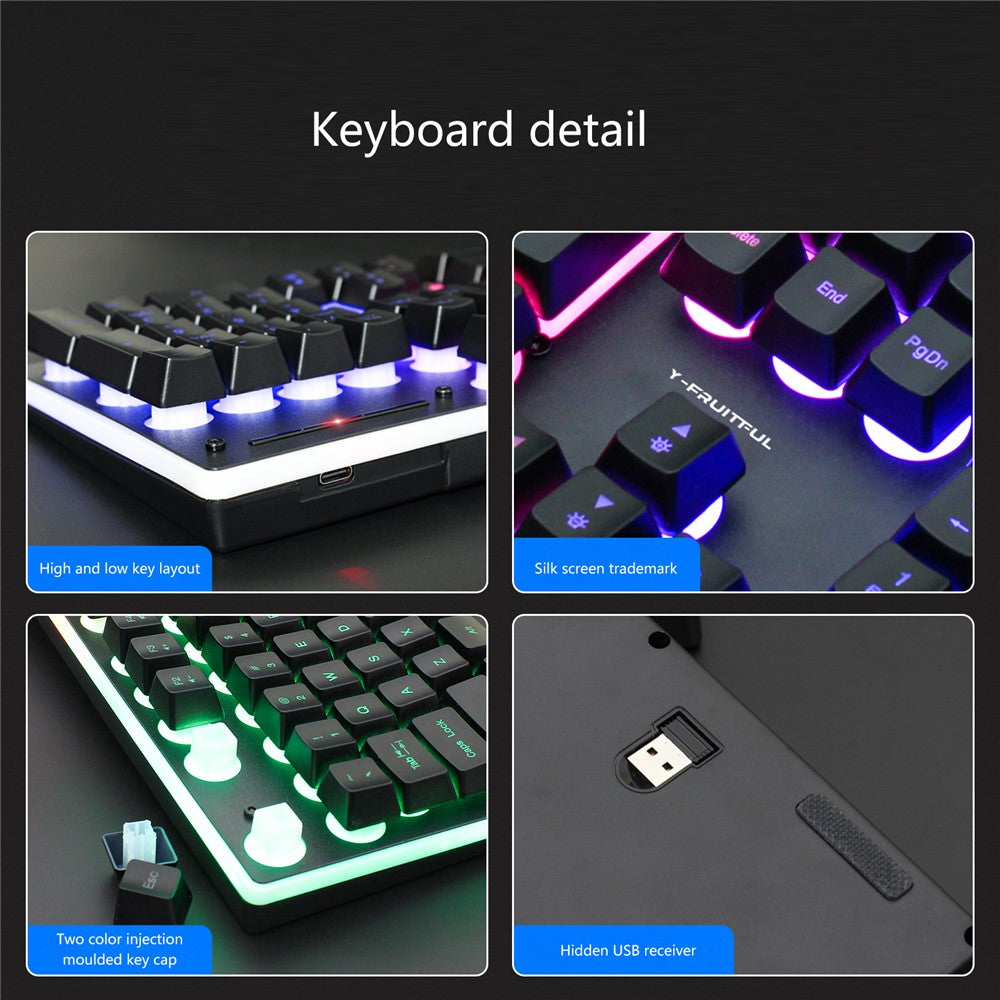 Backlit Wireless Keyboard & Mouse Set for Home Office – image 12
