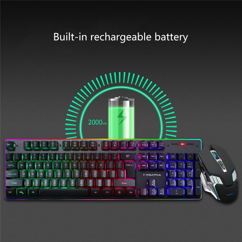 Backlit Wireless Keyboard & Mouse Set for Home Office – image 6