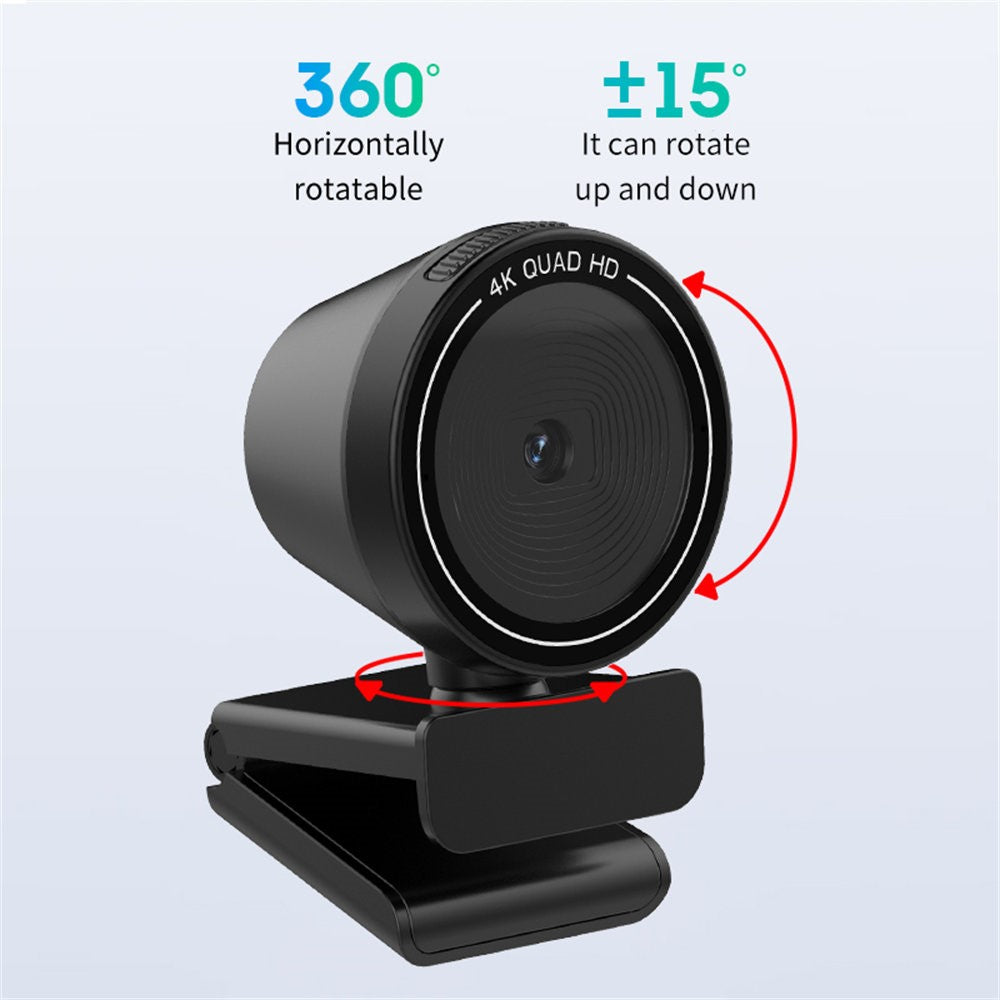 4K Ultra HD Webcam with Rotating Base – image 2