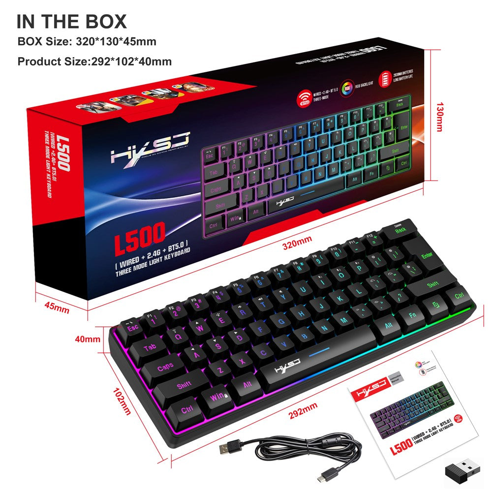 61-Key Tri-Mode Gaming Keyboard – image 12