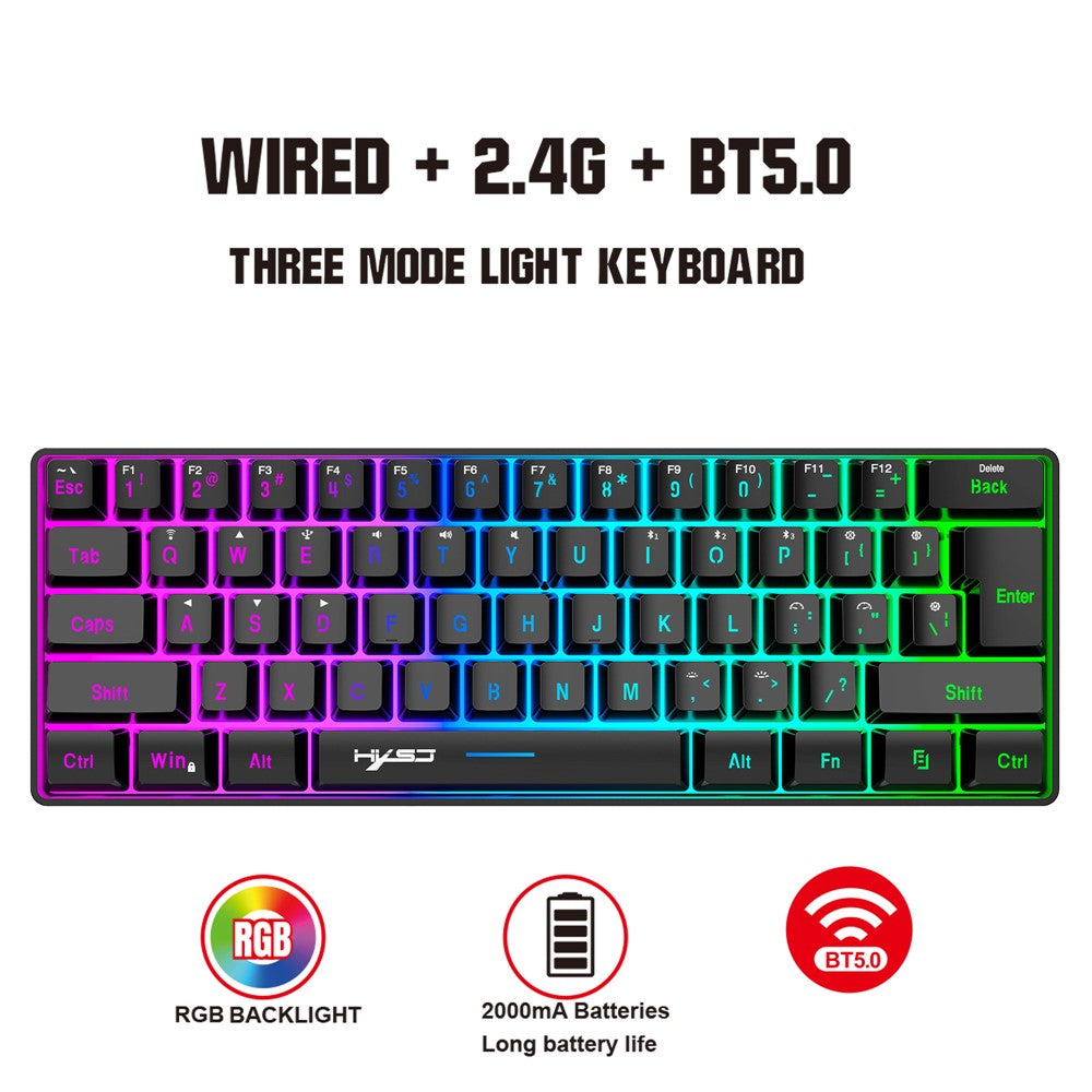 61-Key Tri-Mode Gaming Keyboard – image 2