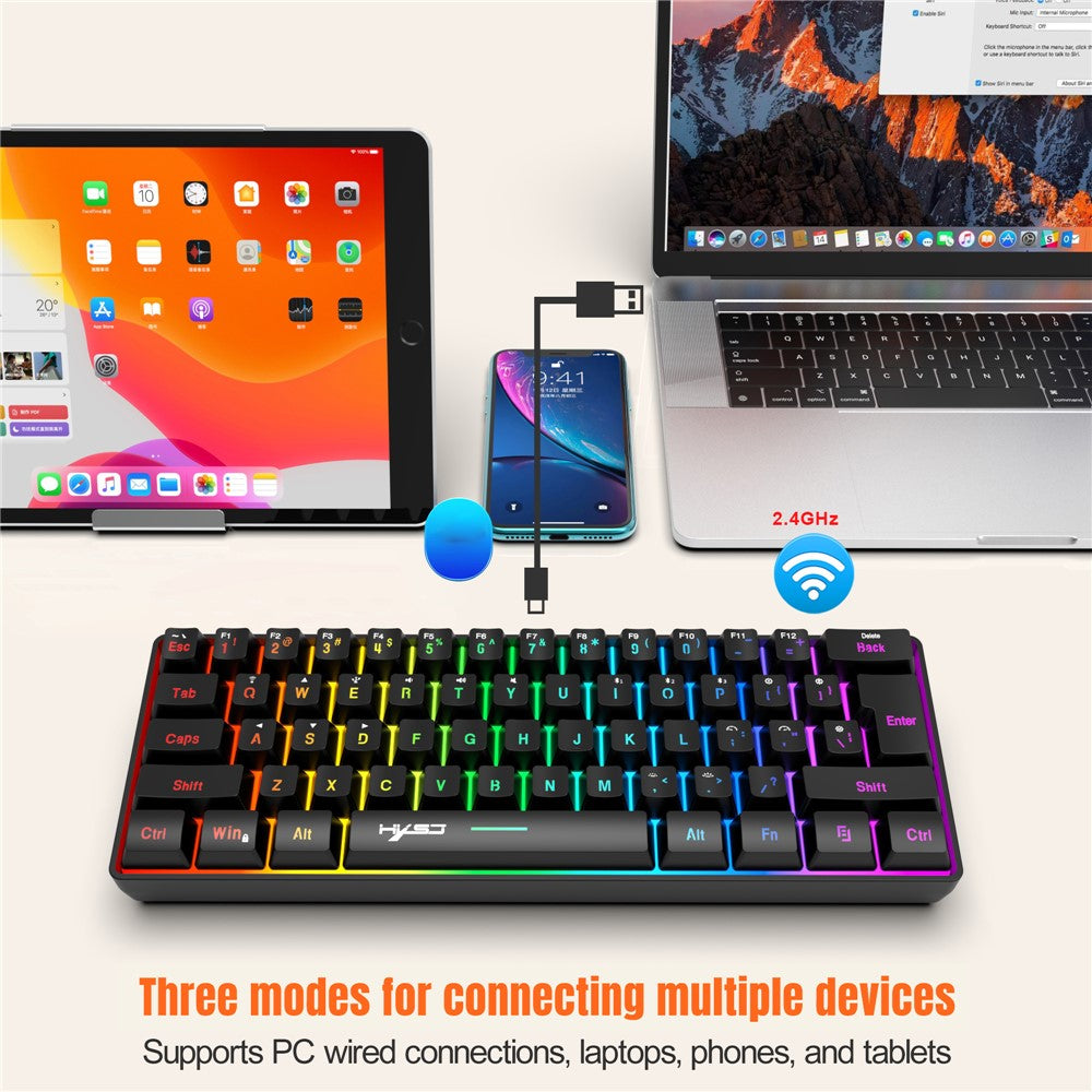 61-Key Tri-Mode Gaming Keyboard – image 4