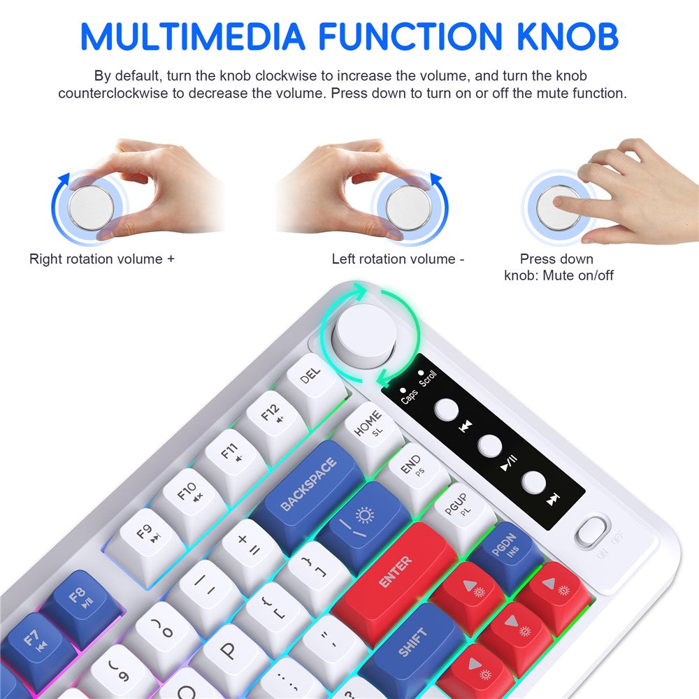 81-Key Tri-Mode Wireless Keyboard – image 3