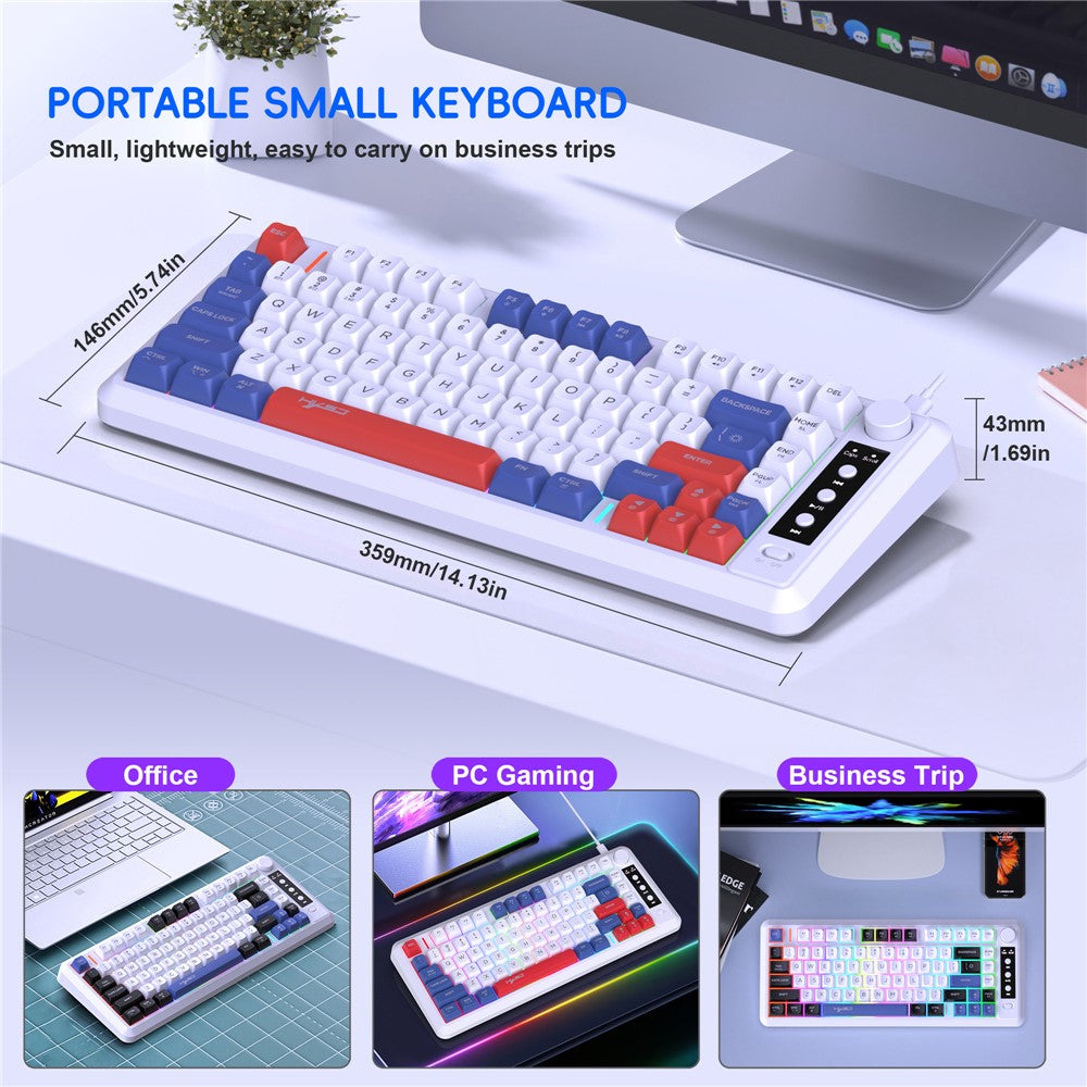 81-Key Tri-Mode Wireless Keyboard – image 6
