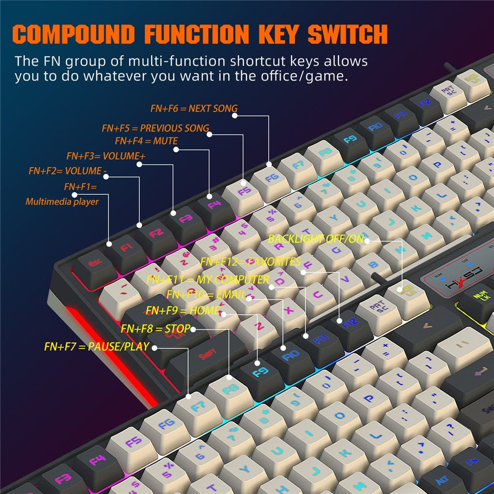 96-Key Wired Gaming Keyboard – image 7