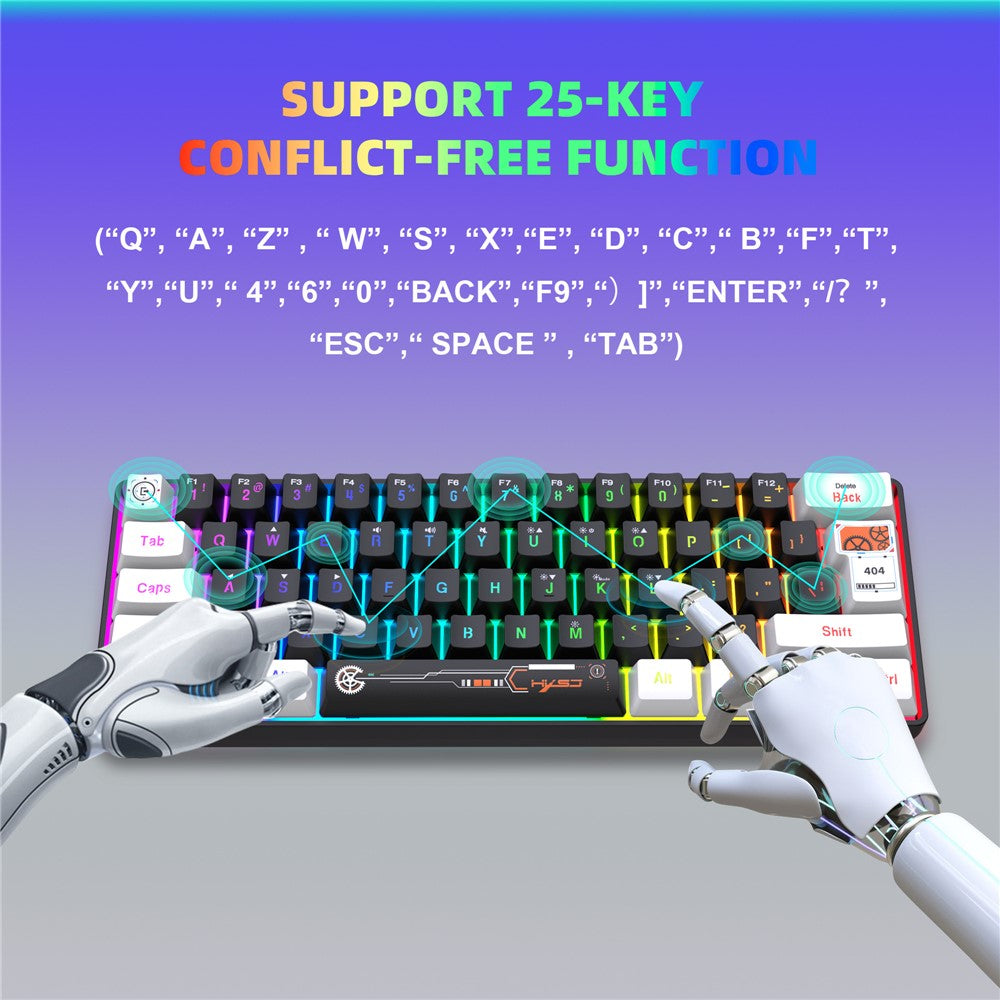 61-Key Compact Wired Gaming Keyboard – image 13