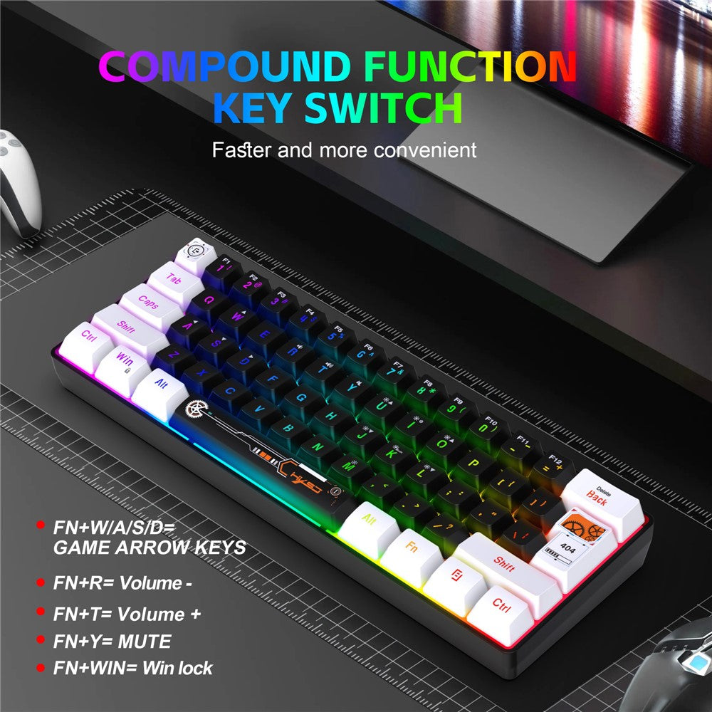 61-Key Compact Wired Gaming Keyboard – image 4