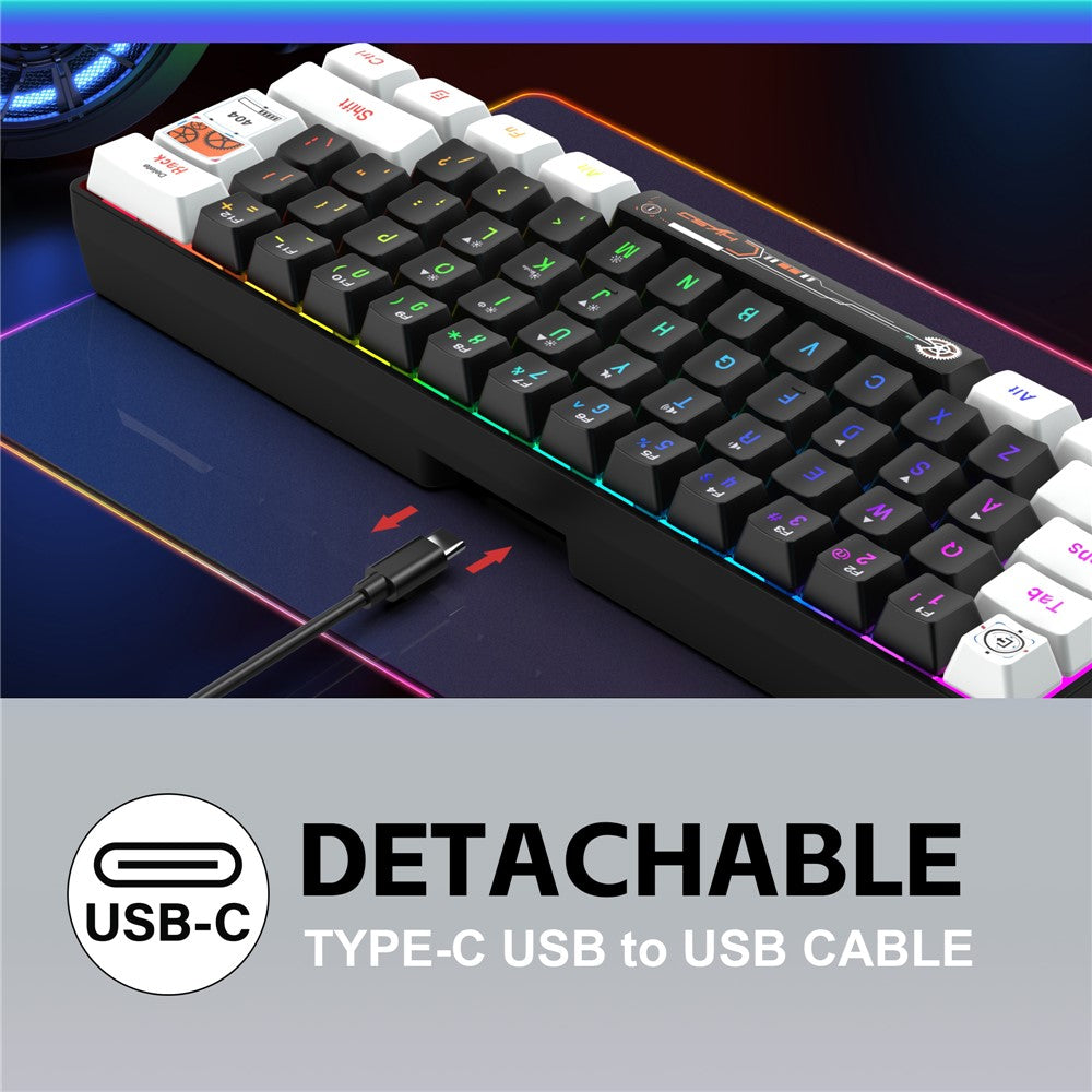 61-Key Compact Wired Gaming Keyboard – image 7
