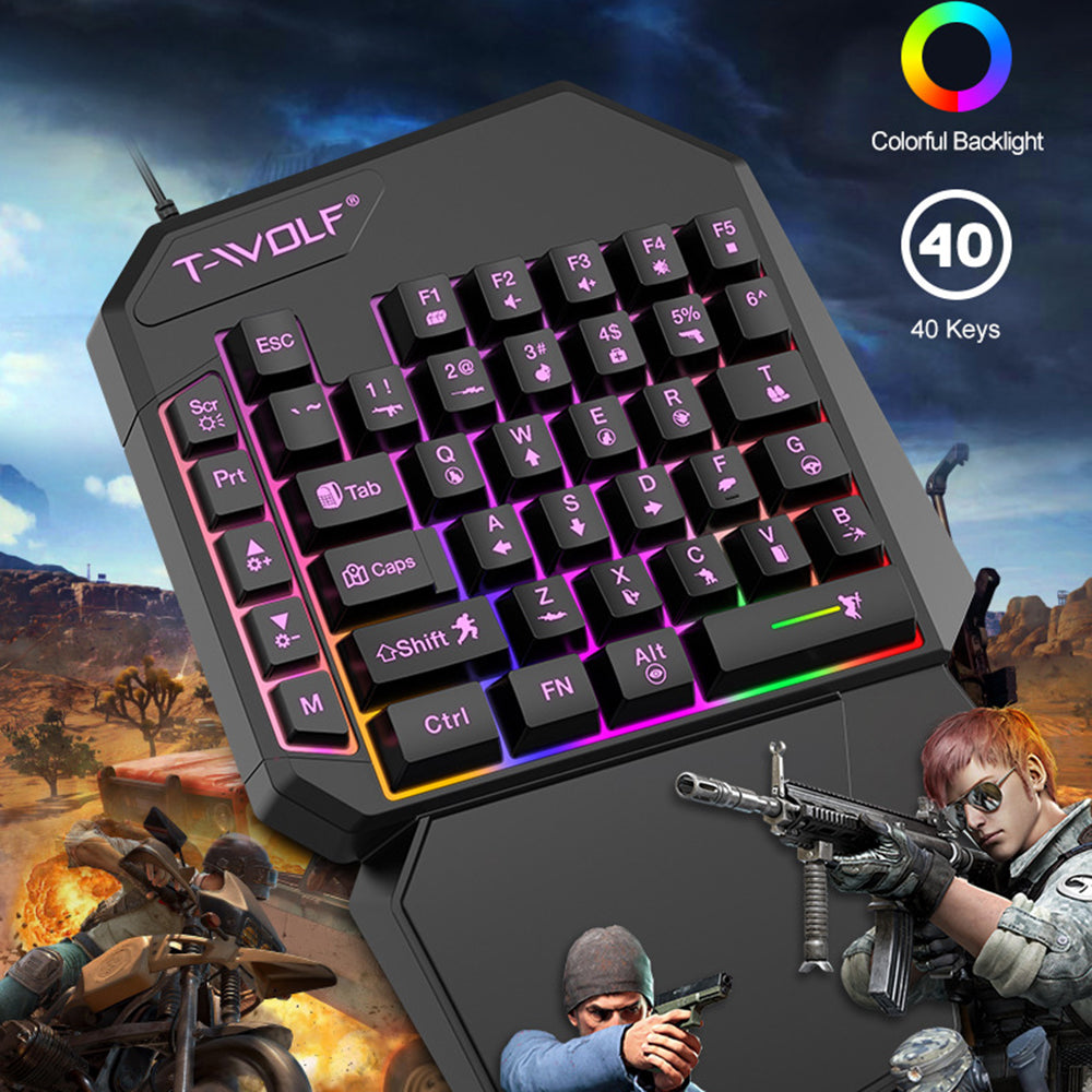 T-WOLF TF900 One-Handed Gaming Keyboard – image 3