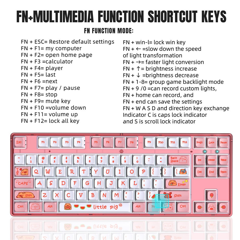 87-Key Ergonomic Mechanical Keyboard – image 10