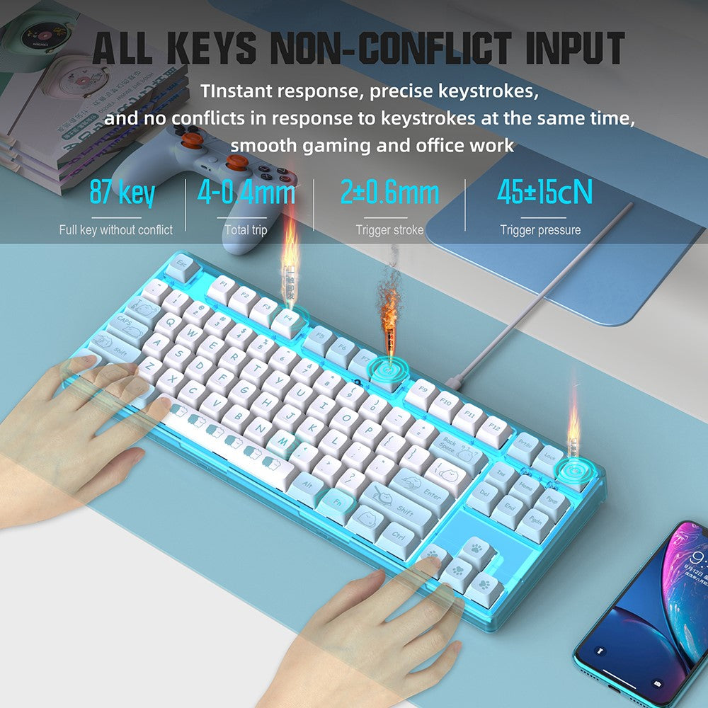 87-Key Ergonomic Mechanical Keyboard – image 11