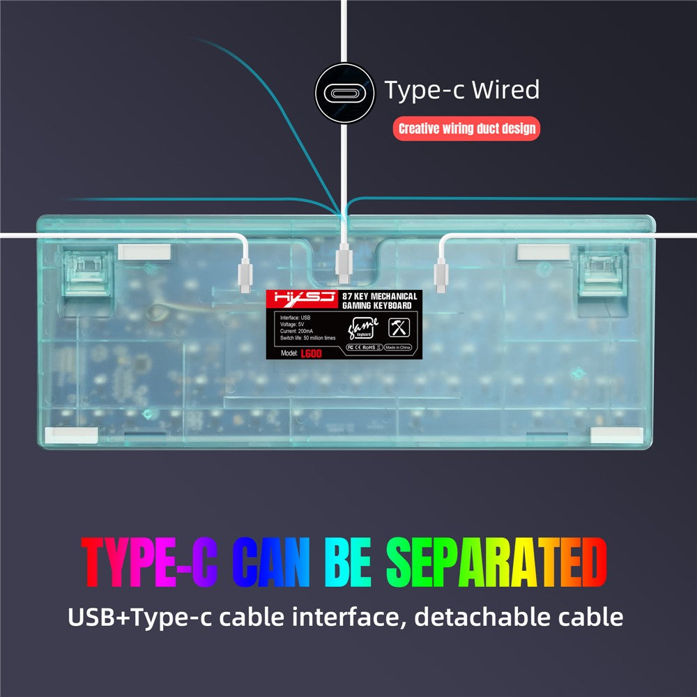 87-Key Ergonomic Mechanical Keyboard – image 6
