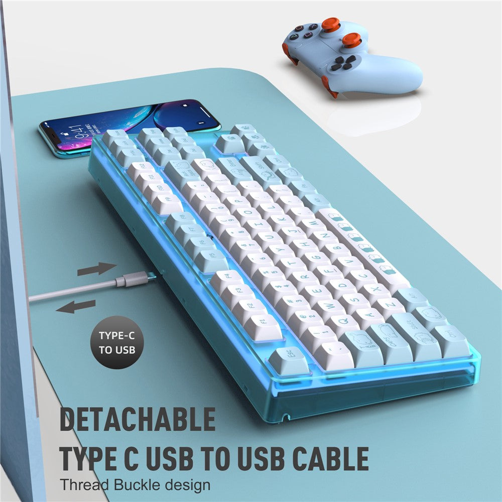87-Key Ergonomic Mechanical Keyboard – image 7