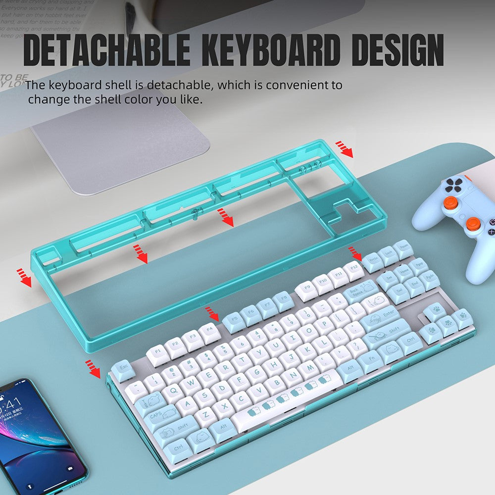 87-Key Ergonomic Mechanical Keyboard – image 9