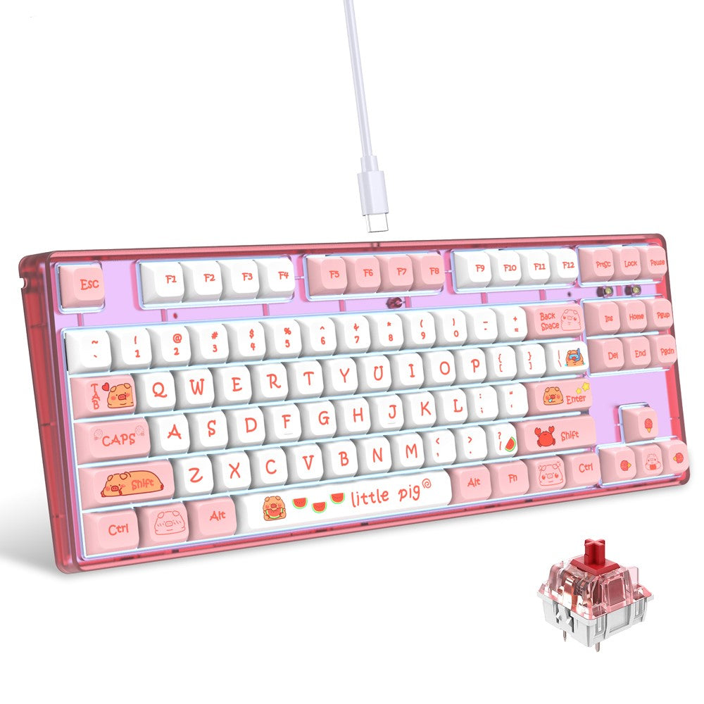 87-Key Ergonomic Mechanical Keyboard – image 14