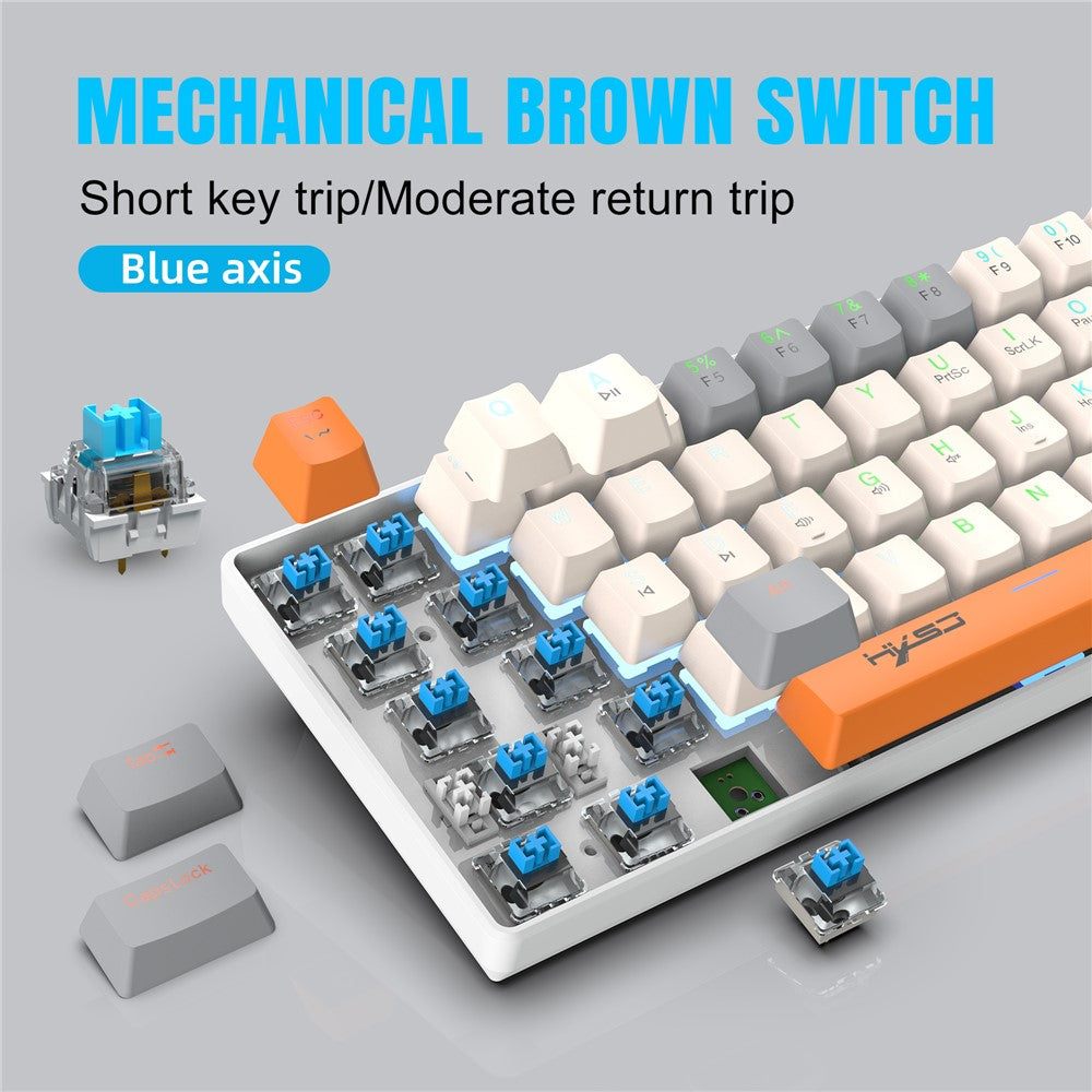 63-Key Wired Mechanical Gaming Keyboard with Backlight – image 4