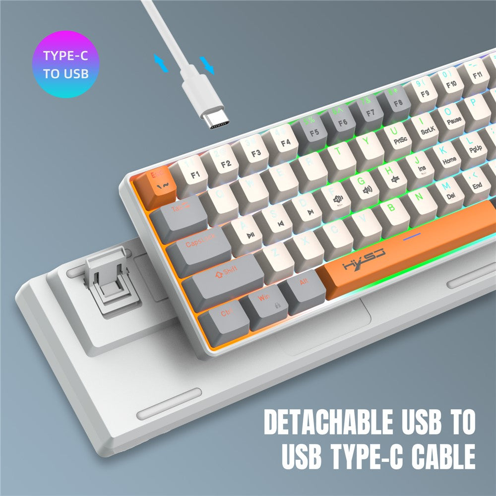 63-Key Wired Mechanical Gaming Keyboard with Backlight – image 5