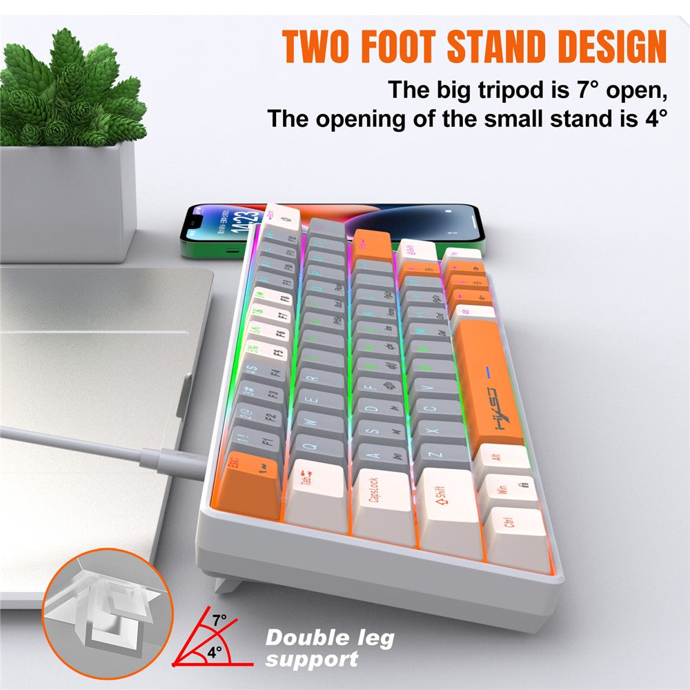 63-Key Wired Mechanical Gaming Keyboard with Backlight – image 7