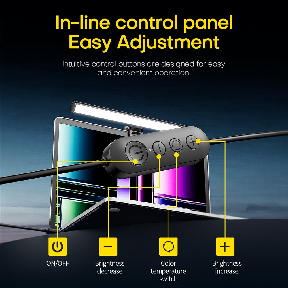 Monitor Light Bar – Magnetic USB Screen Lamp with Ambient Backlight