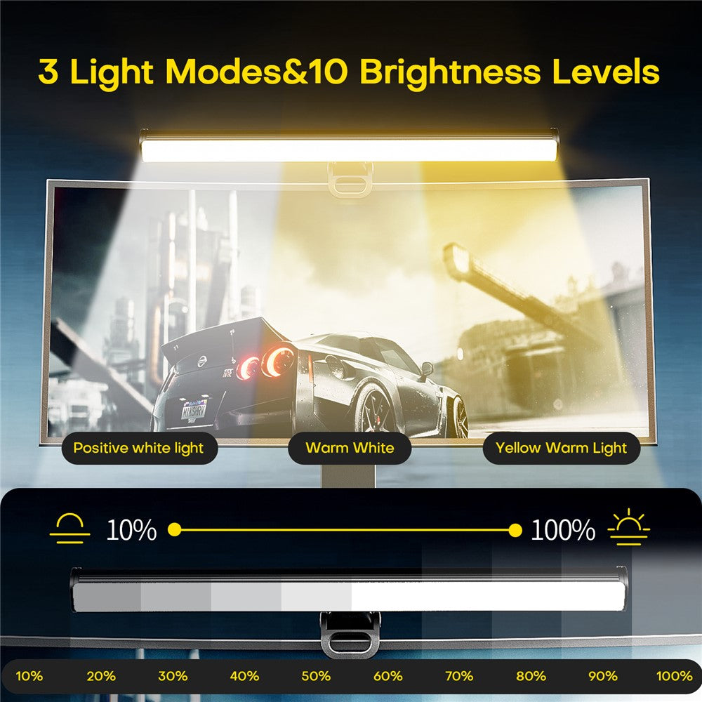 Monitor Light Bar – Magnetic USB Screen Lamp with Ambient Backlight