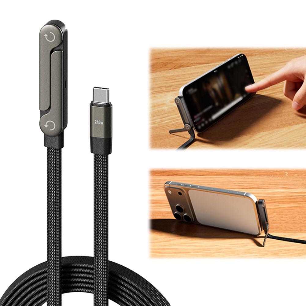2-in-1 Fast Charging Cable with Foldable Stand – image 2